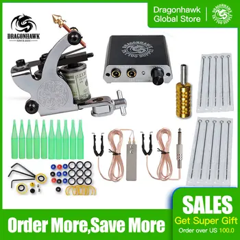 

Complete 1 Tattoo Machine Gun Power Supply Set Beginner Kits