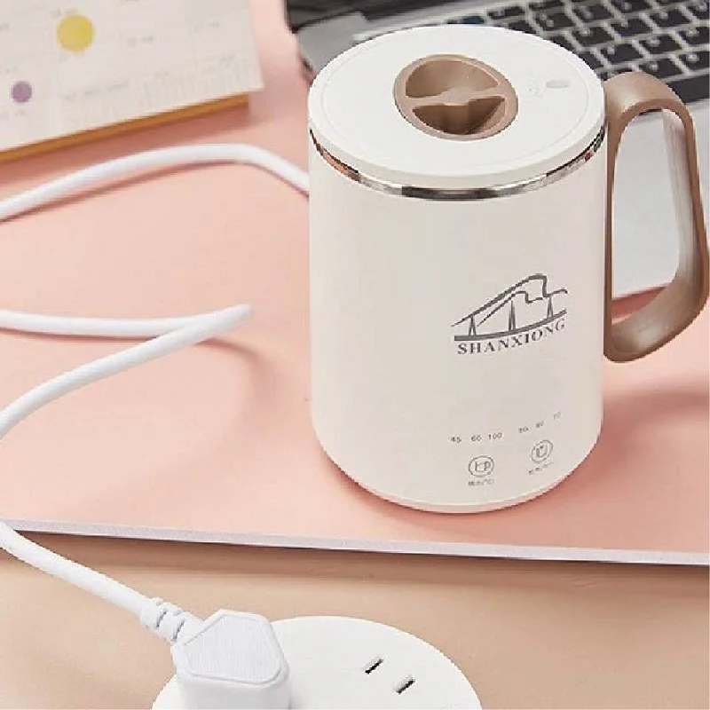 350ml Portable Electric Kettle Office Home Boiled Water Tea Pot Stew Cup Heating Cup Health Preserving Pot Kettle 300W_voghion.com