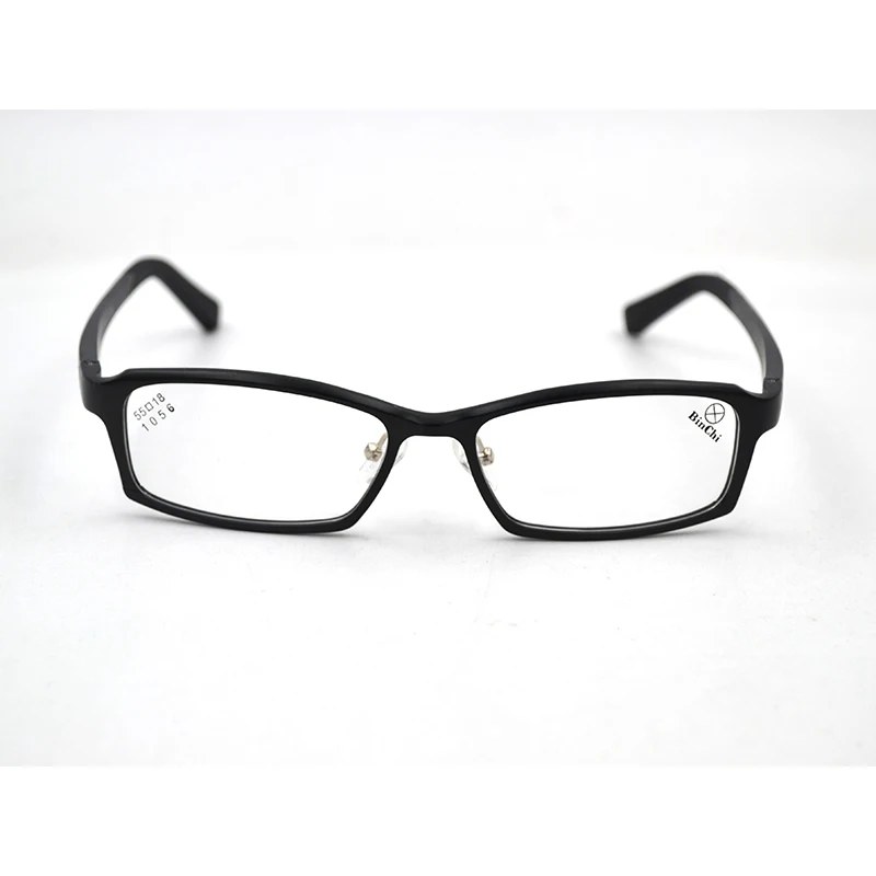 Men Finished Myopia Glasses Aluminum Magnesium Business Shortsighted Eyeglasses Frame Black Nearsighted Spectacles Spring Leg L3