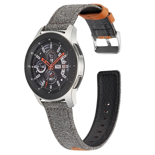 A Для samsung gear S3 Frontier 22 мм из натуральной кожи ремешок для часов Galaxy Watch 46 мм сменный Браслет для Amazfit gtr 47 мм - Цвет ремешка: A