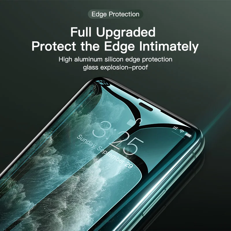 KUULAA 0,3 мм Полное покрытие защитное стекло для iPhone 11 Pro Max закаленное стекло Защита экрана для iPhone 11 Pro стекло
