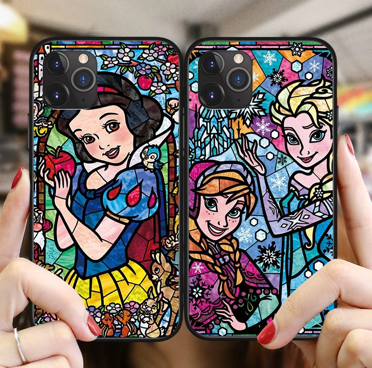 

Cute cartoon Disneys Elf princess Stitch Winnie pooh TPU Cover For iPhone 11Pro MAX XR XS 6 6S 7 8Plus 5 5S SE X Case