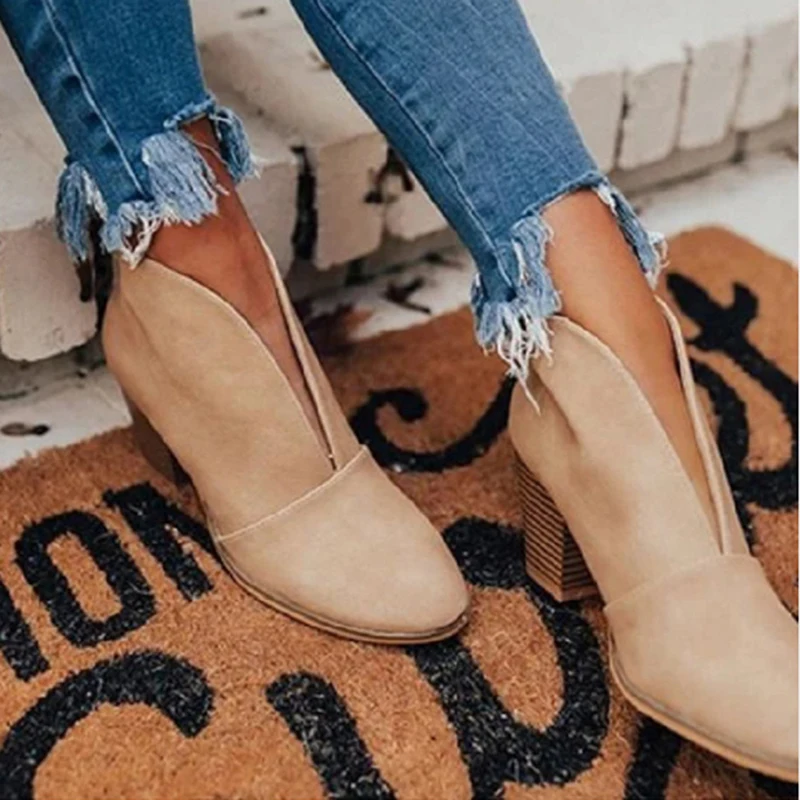 Promoción Botines Martin para mujer, zapatos informales de otoño e invierno 2020, conjuntos de pies a la moda con botas para mujer Erb1eNeKLXR