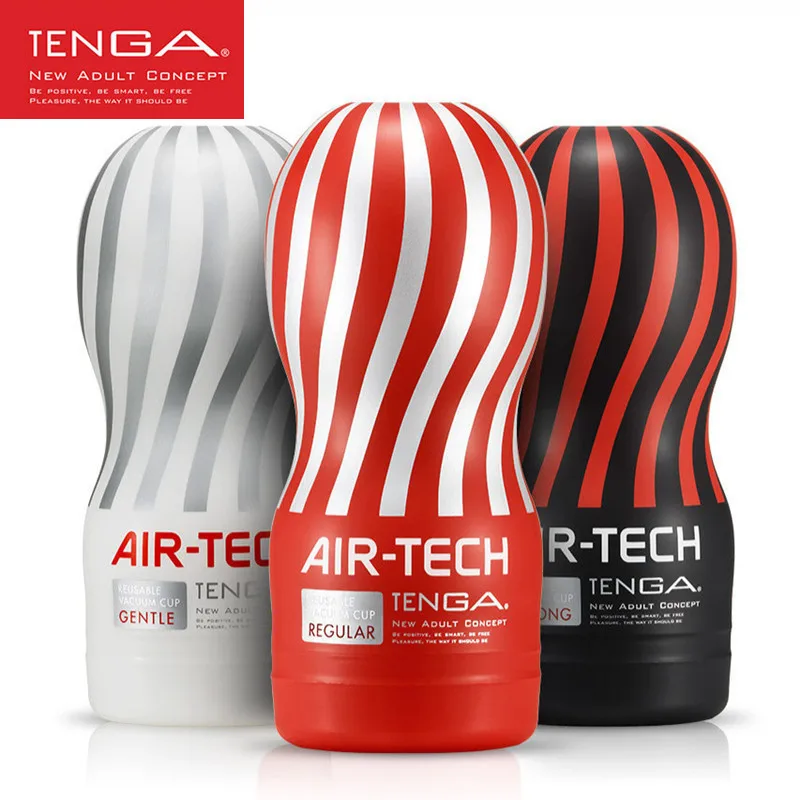 Оригинальная многоразовая вакуумная секс-чашка Tenga Air Tech мягкая силиконовая