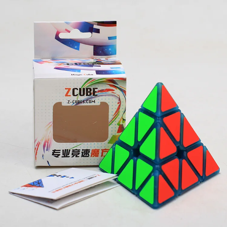 Zcube 3x3x3, светящийся в темноте, волшебный куб, игрушка-головоломка световой Пирамида куб 3x3, Cubo Magico, Детская образовательная игрушка в подарок для детей; Детские шорты для мальчиков - Цвет: Кофе