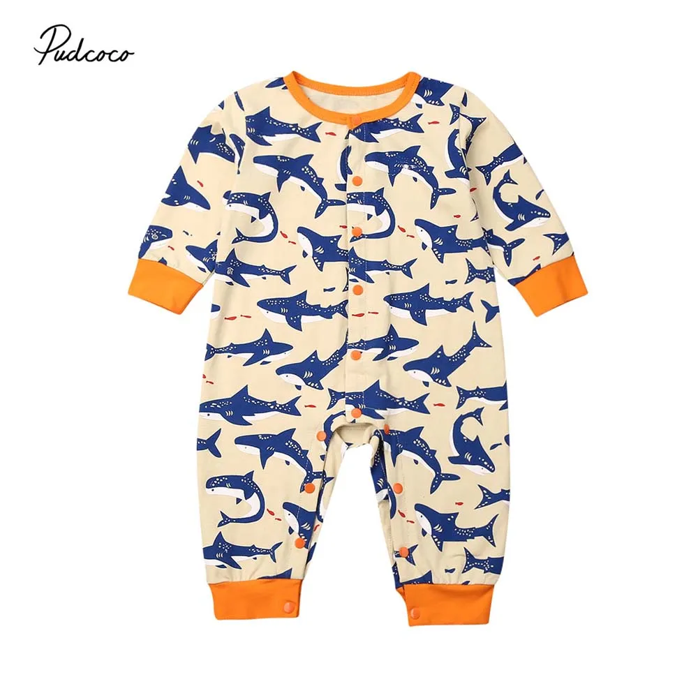 Комбинезон с длинным рукавом для новорожденных мальчиков и девочек комбинезон