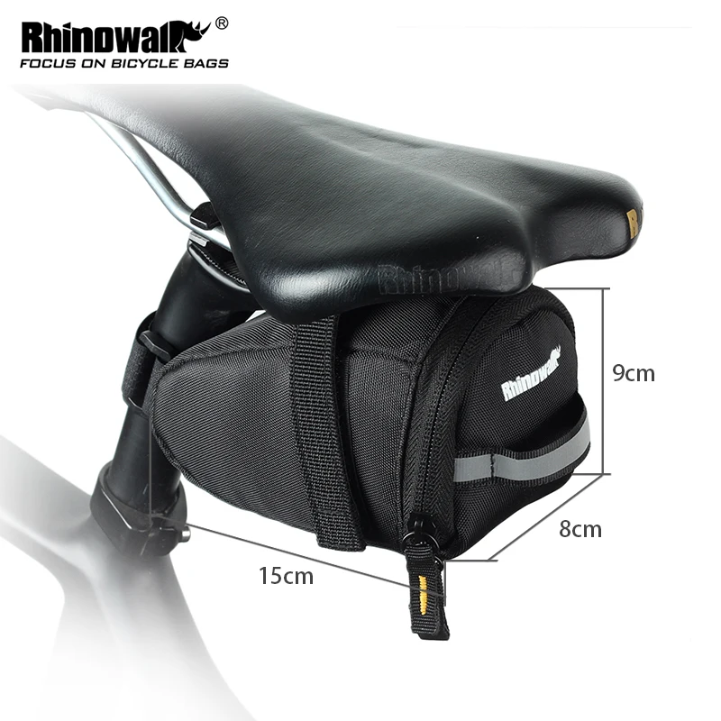 Rhinowalk велосипедное седло непромокаемая MTB горный велосипед задняя спинка под сиденье сумка Светоотражающая Задняя сумка подседельный штырь аксессуары для велоспорта