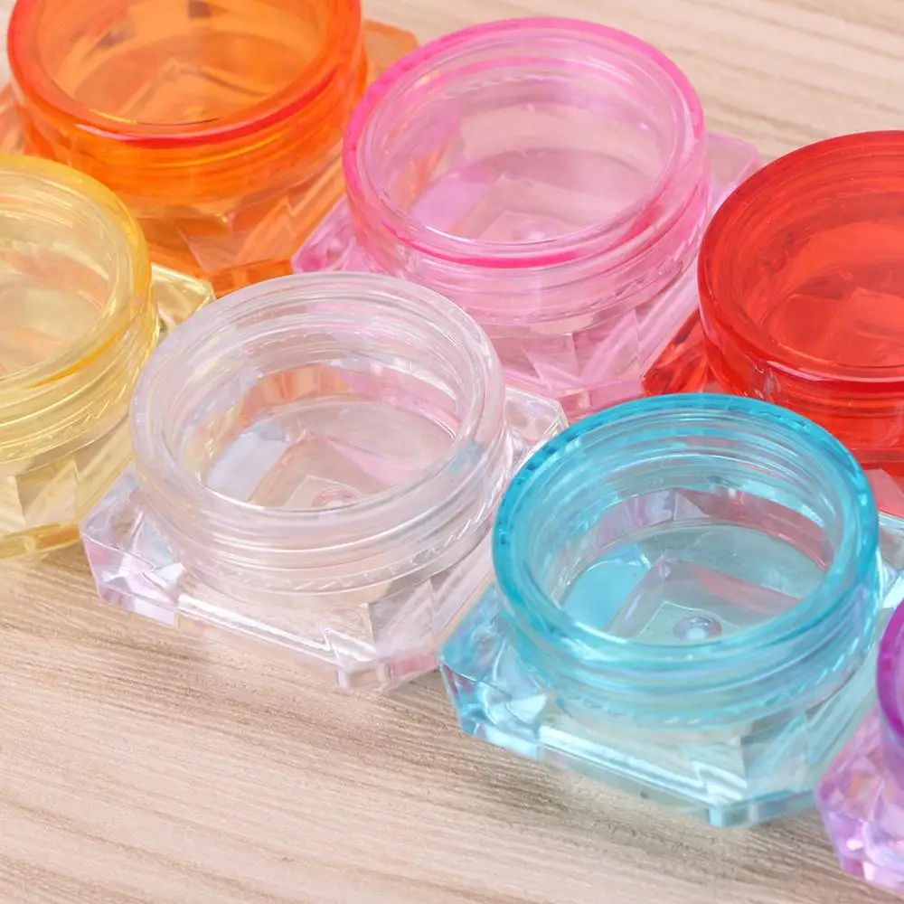 Clearance Price of  Empty Plastic Jars Pots For Nail Art Glitter Make Up Cosmetic Bottle Travel 2g