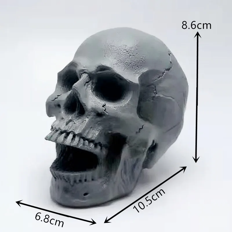 Large Skull Candle Silicone Mold Halloween Ornament Silicone Molds Epoxy  Soap Plaster Mold 3D Craft Casting