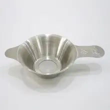 Мелкоячеистый ситечко для заваривания чая из нержавеющей стали, многоразовый фильтр для кофе, коктейля, мелкоячеистая сетка для заваривания специй, ситечко для коктейля