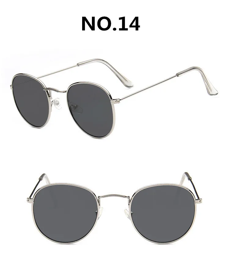 Vintage Alloy Women Sunglasses Luxury Brand Designer Classic Small Frame Driving Mirror Eyewear Oculos De Sol Masculino