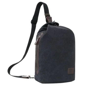 

Men's Chest Bag Casual Canvas Messenger Bag Outdoor Sports Messenger Bag Fashion Simple Solid Color Chest Bag