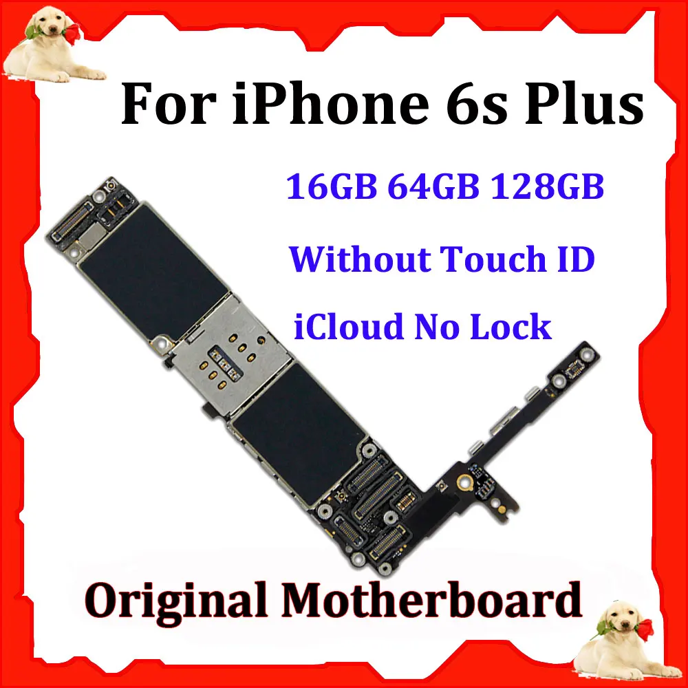 

For iPhone 6S Plus 5.5'' 16gb 32gb 64gb 128gb Original Mother board Mainboard Logic Board Repair Motherboard iCloud Unlocked IOS