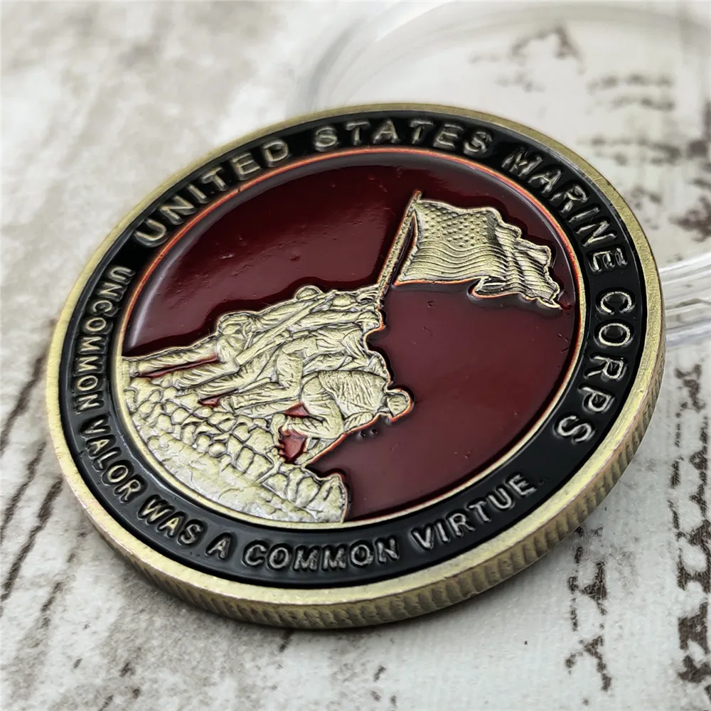 Позолоченный корпус морской пехоты США памятная монета сувенир вызов коллекционные монеты коллекция Искусство ремесло подарок