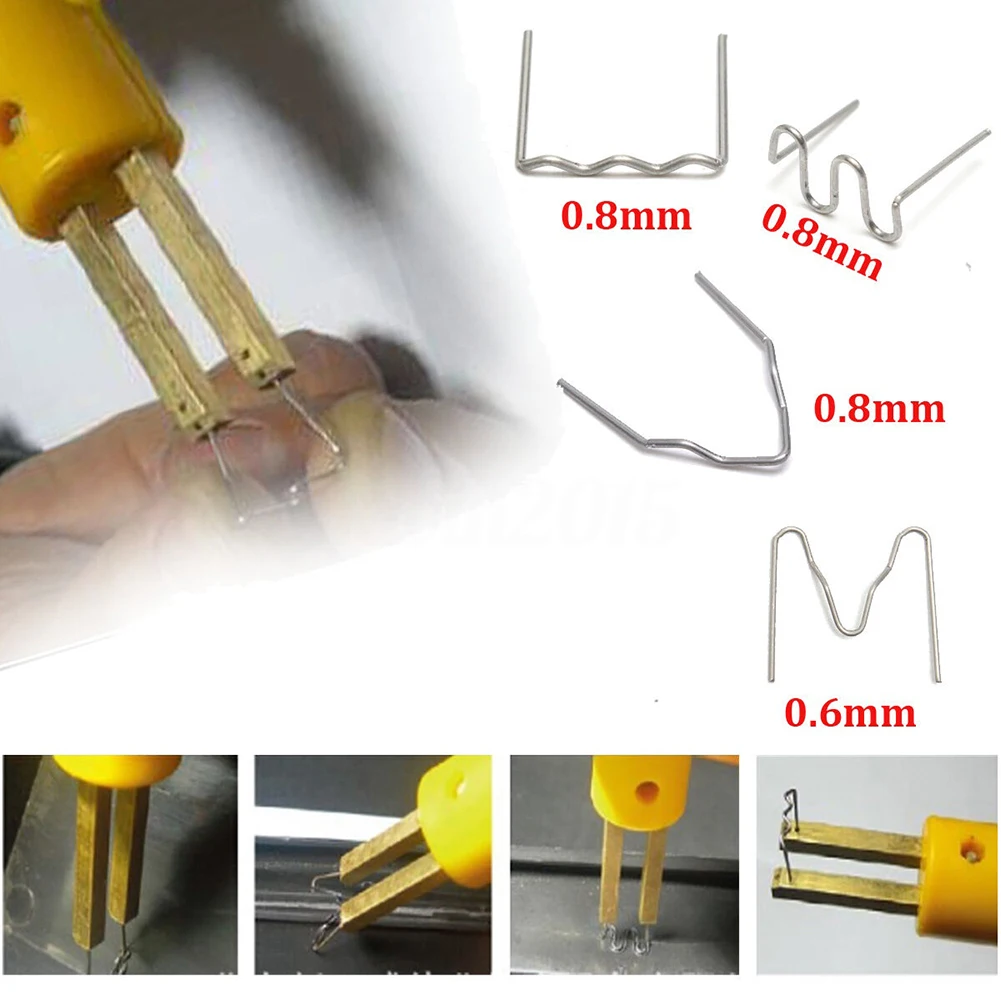 hot stapler Welding Nail For Plastic Welder Pre-cut Corner Staple Flat Staples Stapler Soldering Machine Supplies For Car Bumper Plastic lincoln electric ac 225 arc welder