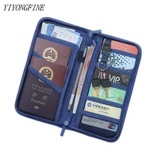 YIYONGFINE Travel Journey Document Organizer Wallet Passport ID Card Holder Ticket Credit Card Bag Case Travel Accessories