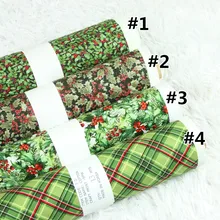 Половина ярда простой хлопок ткань с рождественским ветровым принтом ручной работы DIY мешок одежды платье Ткань хлопок CR-247