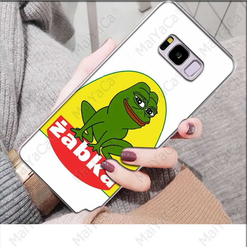 MaiYaCa Pepe мемы грустная лягушка Новинка чехол для телефона Fundas Крышка для samsung S9 S9 плюс S8 S8plus S7 S6 S5 крышка