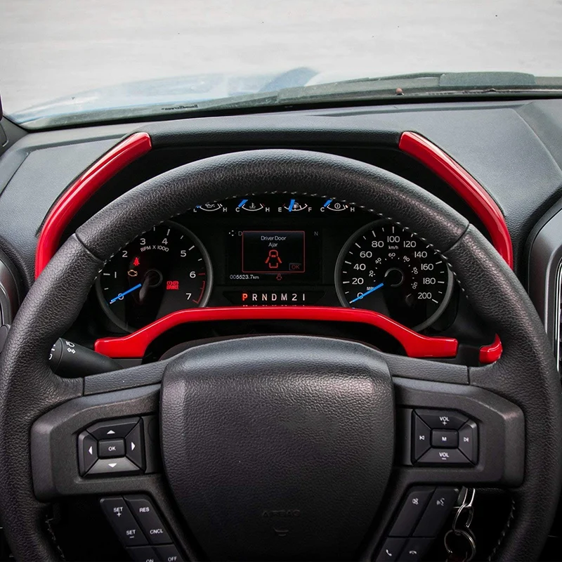 Красный приборной панели Накладка для Ford F150 F250 F350 Super Duty