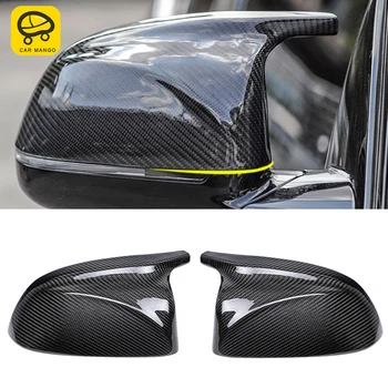 

CarManGo Car Accessories Side Rearview Mirror Cover Carbon Fiber Protector Replacement Parts For BMW X3 G01 X4 G02 2018-2020