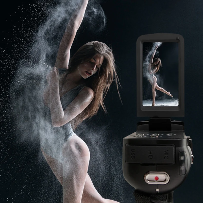 Видеокамера 1080P Full Hd Портативная Цифровая видеокамера 2400W Pixel 8X цифровой зум 3,0 дюймов ЖКД видеокамера с экраном