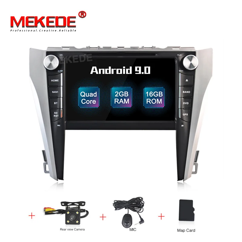 DVD CAMERA MEKEDE HD 2G+ 16G Android 9,0 AV выход автомобильный DVD мультимедиа для TOYOTA CAMRY gps навигация радио плеер - Цвет: DVD CAMERA