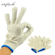 Хлопковые безопасные рабочие перчатки рабочие износостойкие перчатки из грубой пряжи перчатки