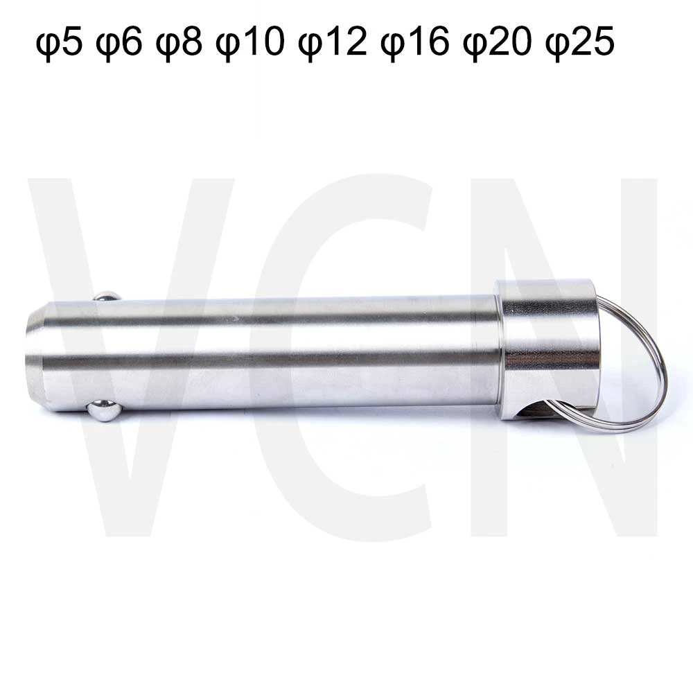Diameter 6mm/0.24 Length 15mm Almencla 9 Pieces Stainless Steel Push Button Quick Release Pins Fastener Anti-Rust 
