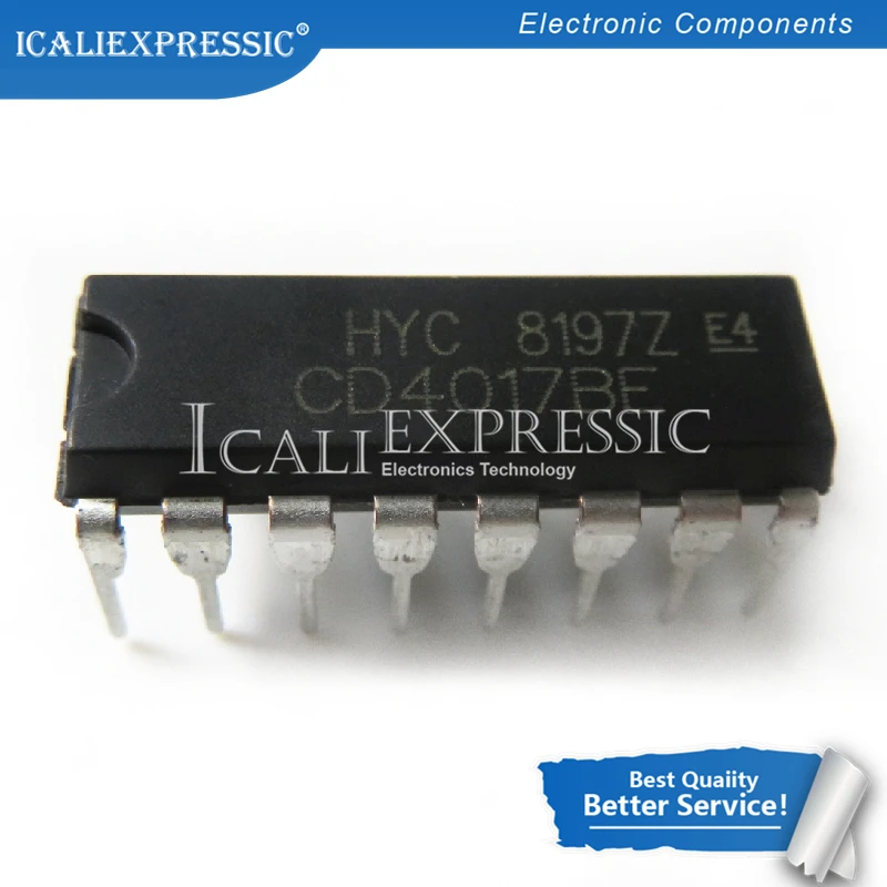10 шт. CD4017BE DIP16 CD4017 DIP CD4017B Новый и оригинальный IC в наличии | Электронные компоненты