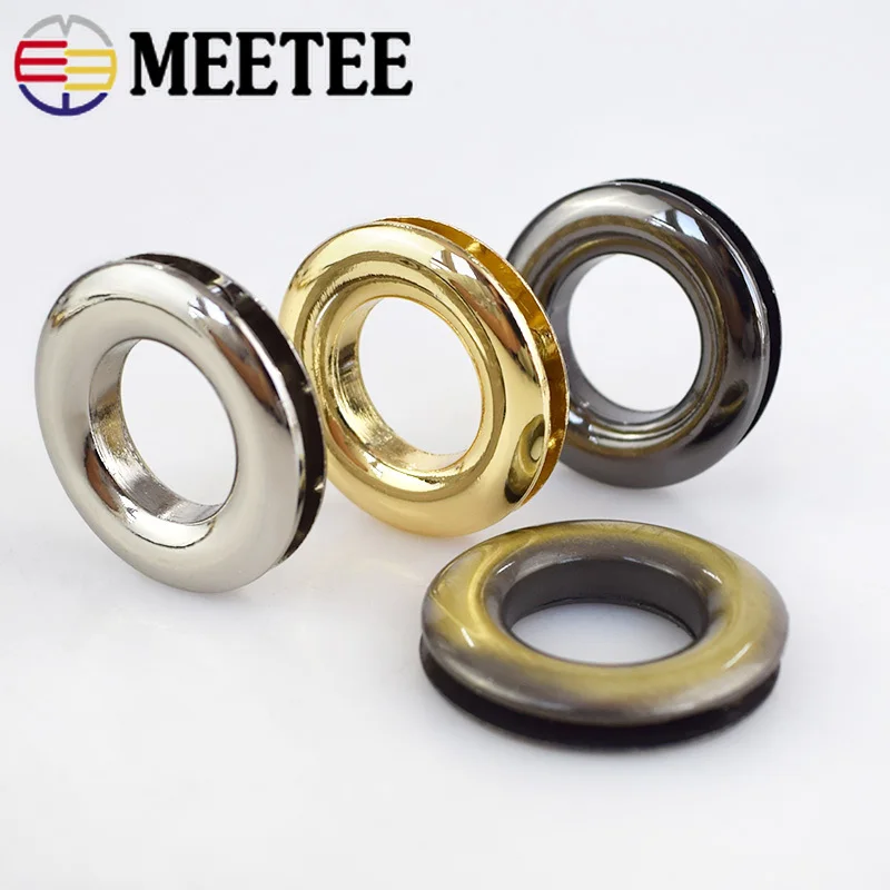 Металлические круглые D образные кольца Meetee 4 шт. отверстие винт для сумки ремня