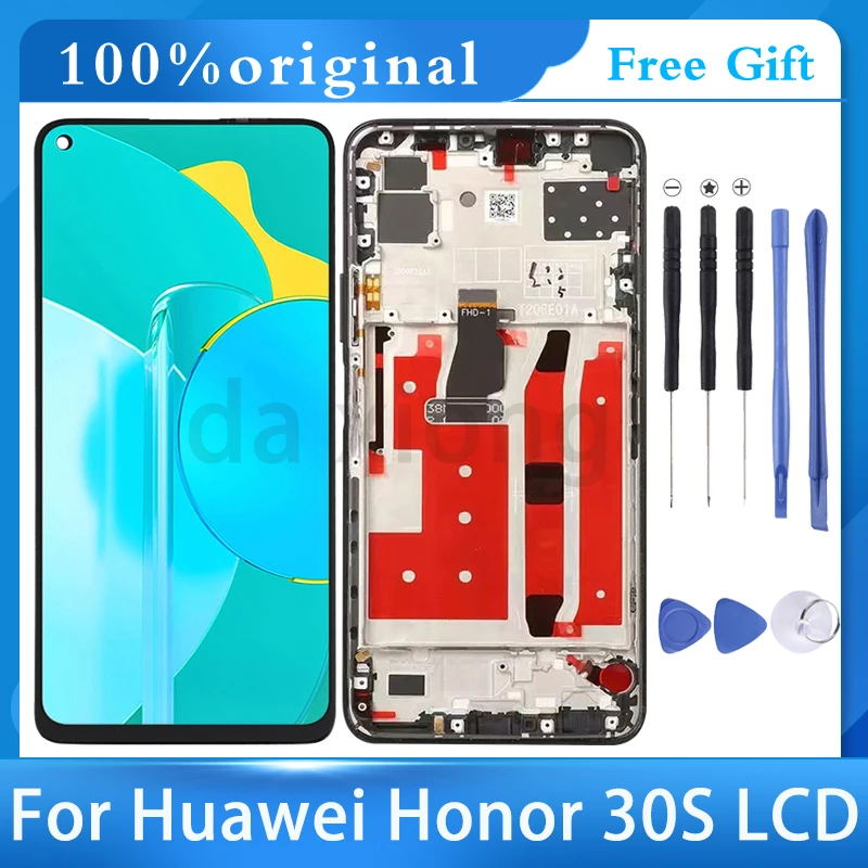 

6.5'' Original Screen For Huawei Honor 30s Display Touch Screen Assembly Parts For Huawei Nova 7 SE LCD For Huawei P40 Lite 5G