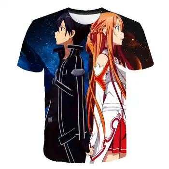

Teen Summer Explosion Anime Sword Art Online T-shirt 3D T-shirt Cartoon T-shirt Casual T-shirt Ladies Men's Harajuku Trendy
