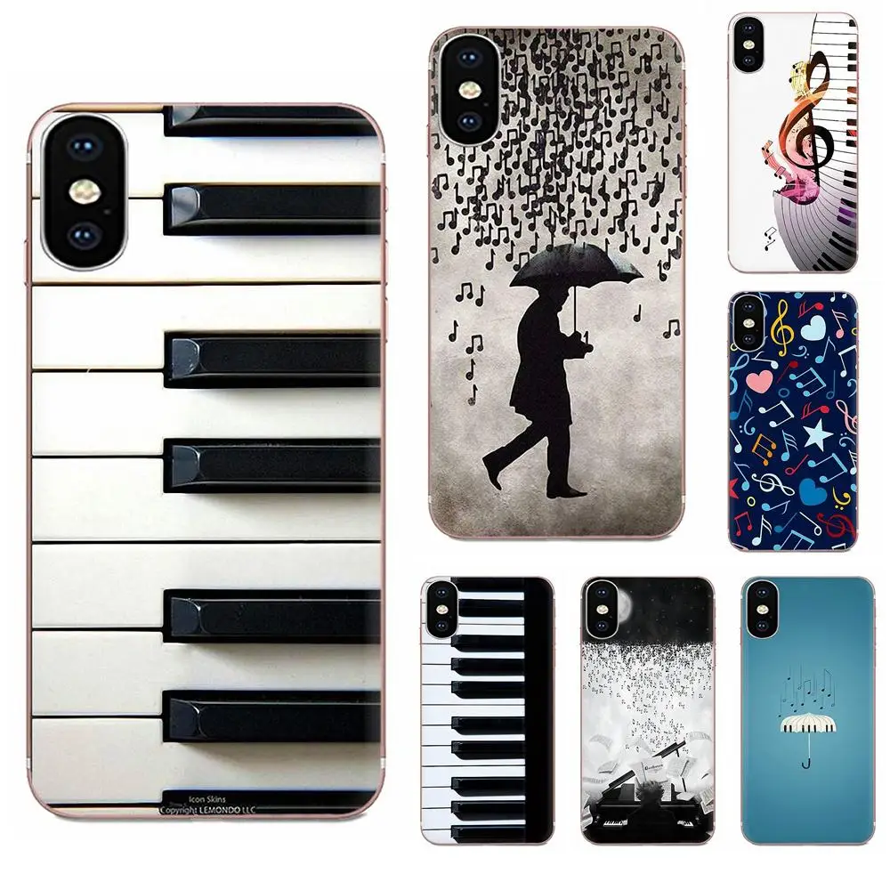 

Piano Guitar Music Soft Case For Huawei Nova 2 V20 Y3II Y5 Y5II Y6 Y6II Y7 Y9 G8 G9 GR3 GR5 GX8 Prime 2018 2019