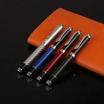 

Carbon Fiber Signature Gel Ballpoint Pen Black Ink Business Writing Stationery