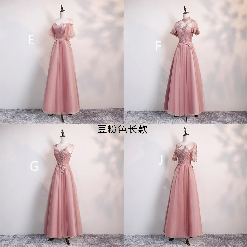 Sexy Illusion Lace Long Evening Dresses Robe De Soiree Elegant Party Half Sleeve Bridesmaid Dress | Свадьбы и торжества