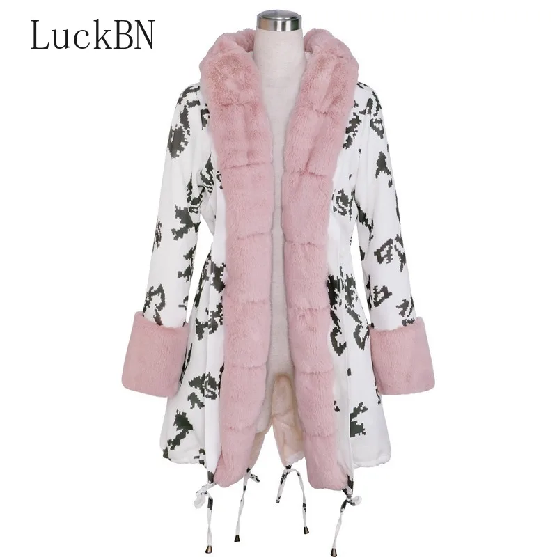 Пальто с большим меховым воротником, куртка, женские зимние пальто, Abrigos Mujer Invierno, толстая парка, пальто, уличная одежда, пуховики с капюшоном