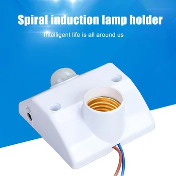 

E27 Lamp Holder Infrared Motion PIR Sensor Automatic LED Light Lamp Holder Switch can CSV