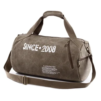 

Korean-style Canvas round Bag New Style One-Shoulder Oblique Hand Men's Bag Fashion-Casual Travel Bag Outdoor travel bag