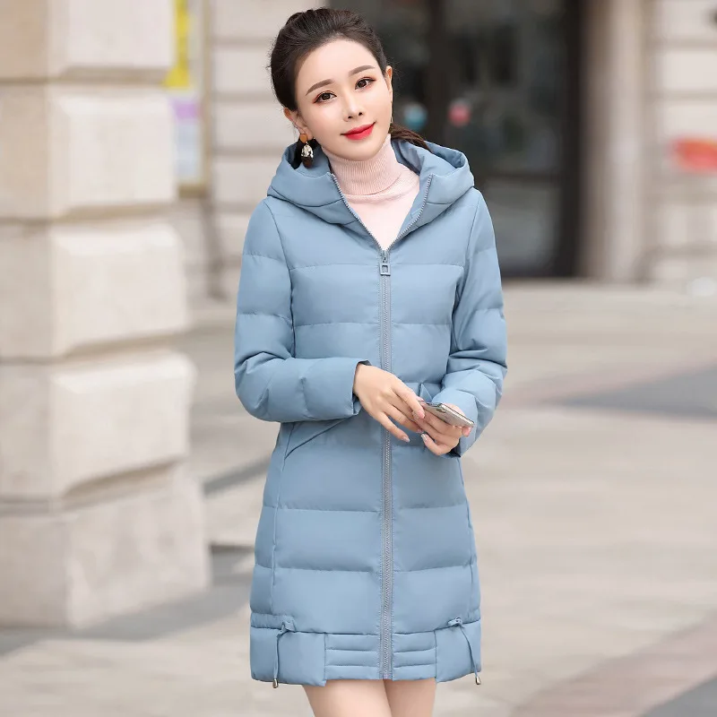 

2018 New Style Winter Fashion Short Short-height Warm Cotton-padded Jacket Service Mid-length Slim Fit Cotton Overcoat Women's