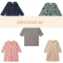 Предпродажа, ZMHYAOKE-BO, г. Новое поступление, осеннее платье для маленьких девочек красивые вечерние платья принцессы на Рождество Детские платья для девочек