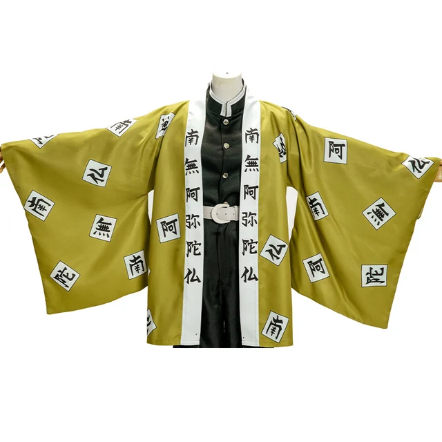 Demon Slayer Kimetsu no Yaiba Agatsuma Zenitsu Kamado Tanjirou Tomioka Giyuu Himejima Kyoumei Cloak Haori Kimono Yukata Cosplay 3