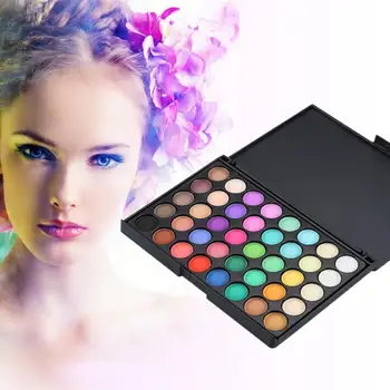 

40 Color High Quality Matte Pearly Eyeshadow Palette Delicate Eyeshadow Palette Waterproof Anti-Sweat Lasting Eyeshadow TSLM1