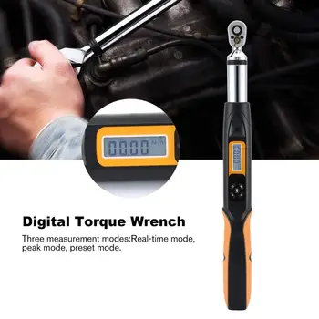 

1/2" 1/4" 3/8" LCD Digital Torque Wrench with Buzzer and LED Flash Notification Accurate 2% CW & 2.5% CCW