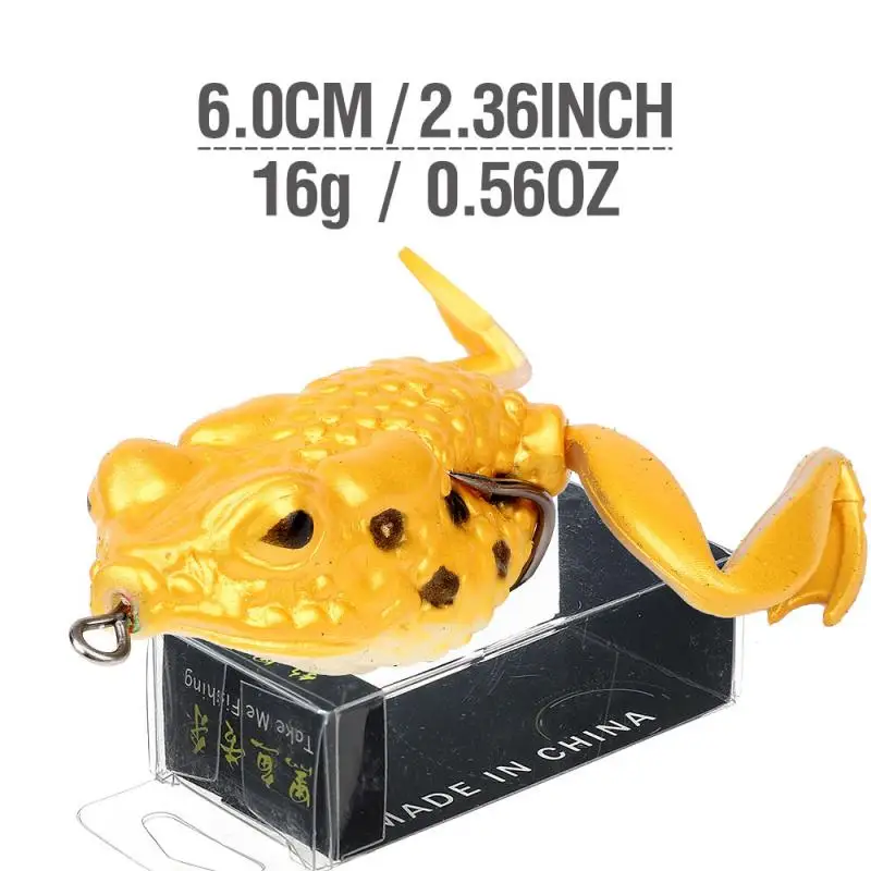 Реалистичная искусственная мягкая лягушка 1 шт. рыболовная луч воды с двойной