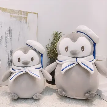 

Plush Bow Tie Navy Penguin toy Stuffed Cartoon Animals Navy hat Polar Bear Dolls Toys for Children Birthday Gift High Quality
