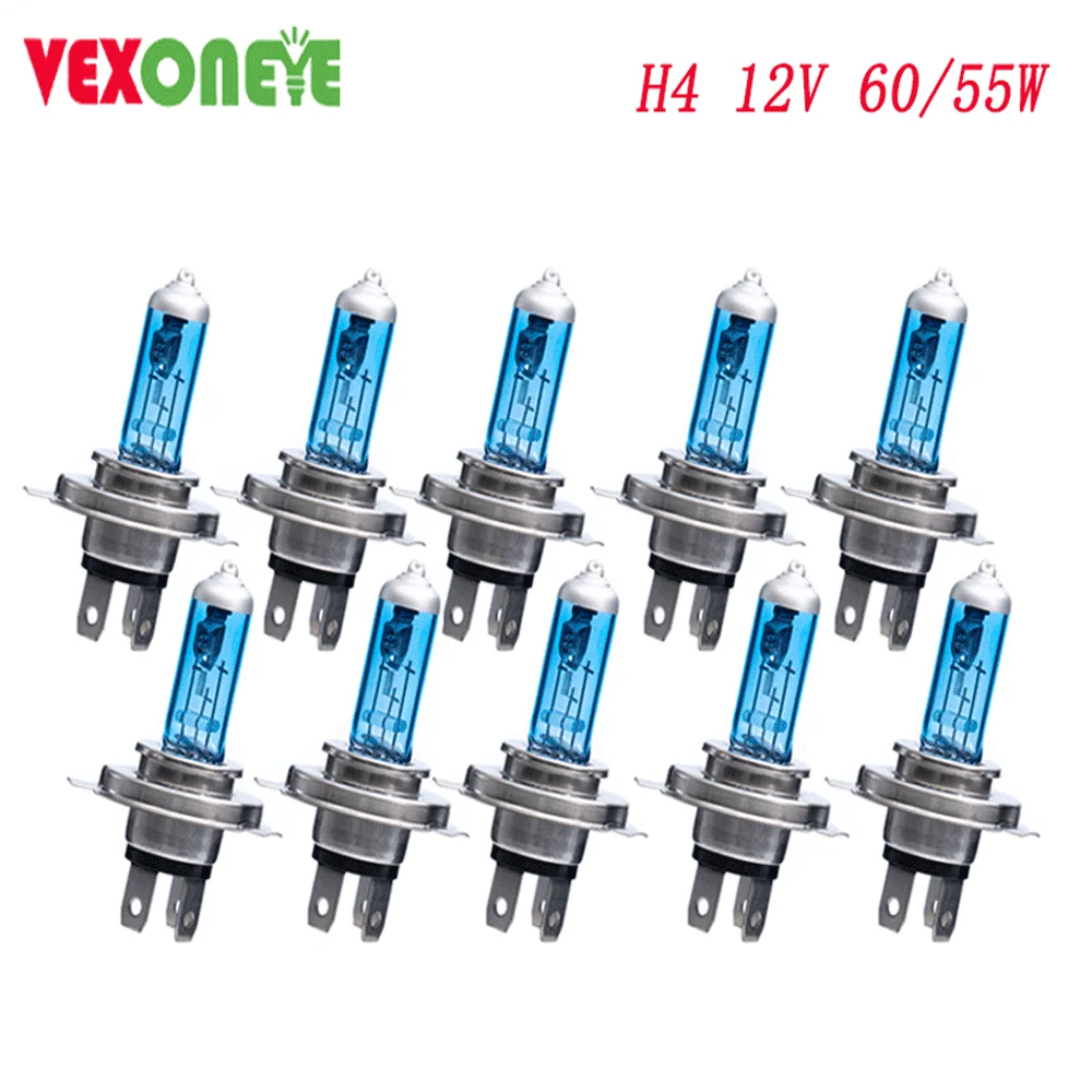 

10pcs H4 12v 60/55w Good Sellers Super White Headlight High Bright Halogen Bulb