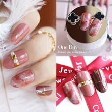 86-[поучительный тонкий средней длины] маникюр поддельные ногти патч готовой продукции клей-Bean паста круглый носок размазывание Алмазная набор