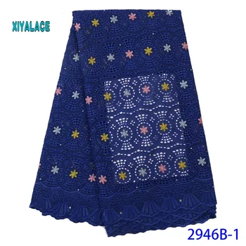 

2019 African Lace Embroidered High Quality switzerland lace Ftench Lace Agrican Net Fabric French Bridal Lace For Dres YA2946B-1
