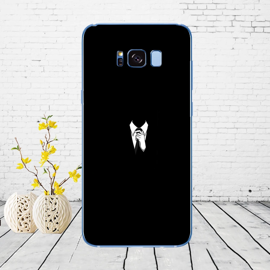 4 96DD темный костюм Mystery Man Мягкий силиконовый чехол для Samsung Galaxy S6 S7 edge S8 S9 S10 plus A70 A50 чехол - Color: 4