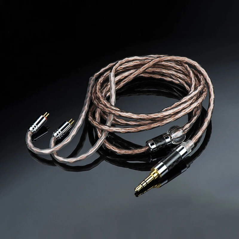 8 ядер 3,5 мм до 2 Pin 0,78 мм разъем Mmcx Hifi кабель для наушников Diy Замена кабеля для обновления аудио